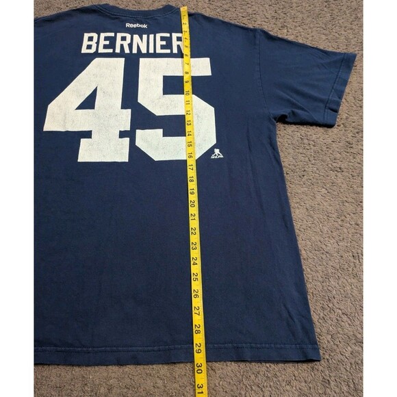 Reebok NHL Toronto Maple Leafs Jonathan Bernier #45 T-Shirt Jersey Men's XL - Picture 5 of 5
